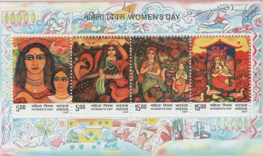 Indian Miniature Sheet Stamp -Women’s Day ( 8th Mar 2007)