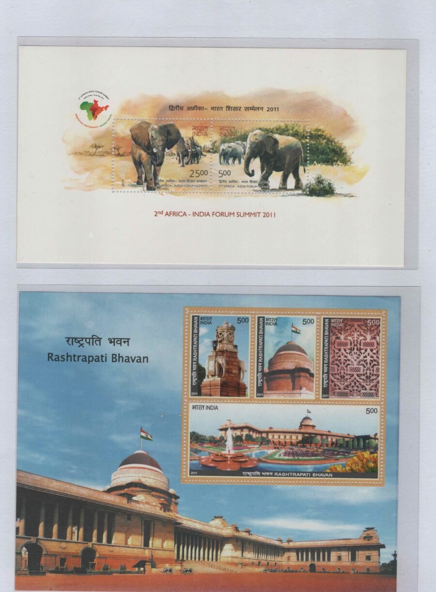 Indian Miniature Sheet Year Pack Stamps 2011 ( 9 Stamps)