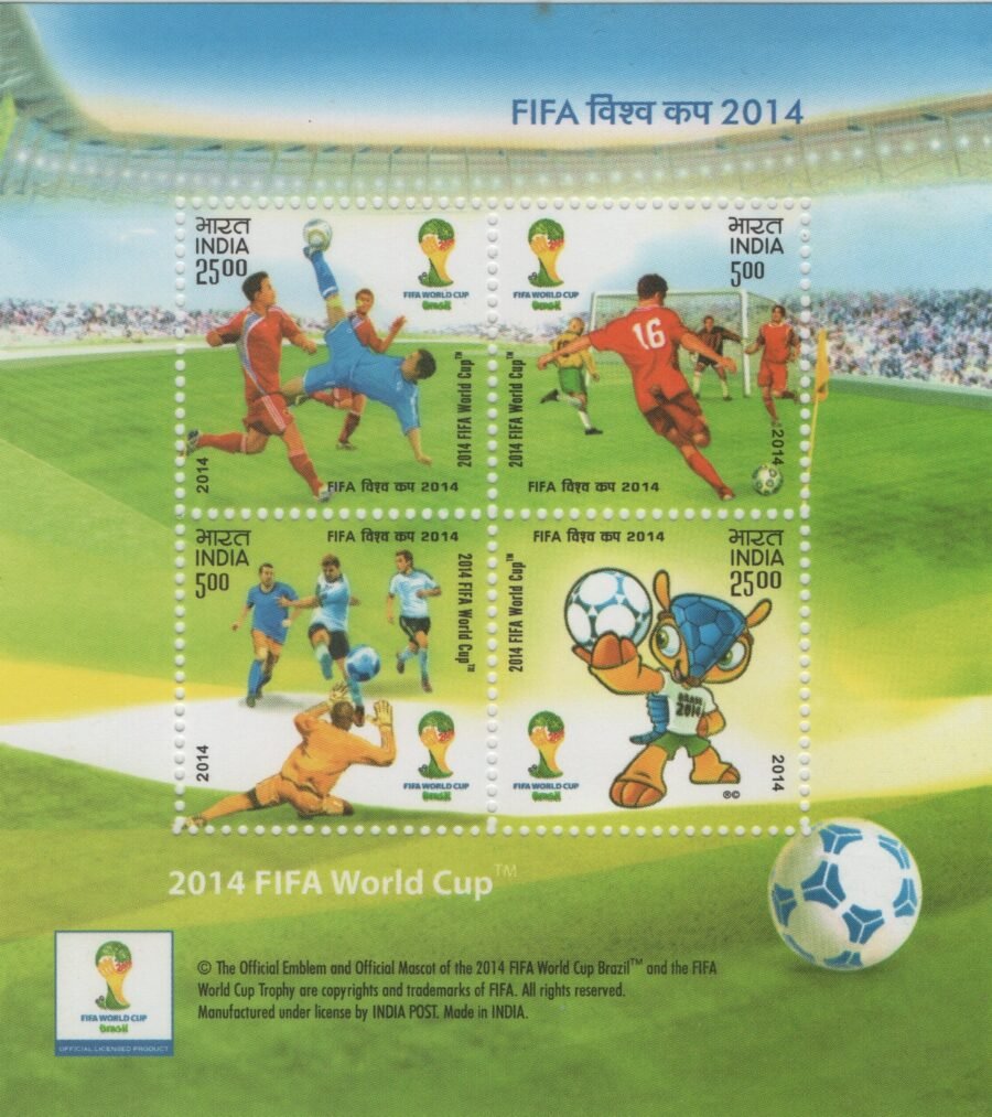Indian Miniature Stamp – FIFA World Cup India (12th June 2014 )