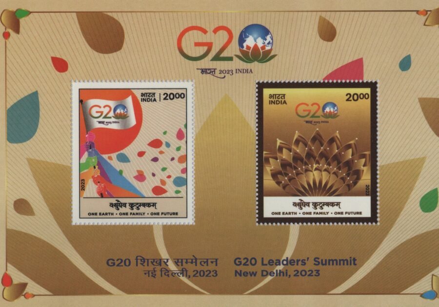 G20 Leaders’ Summit Miniature Sheet  Stamp ( 26th July 2023)