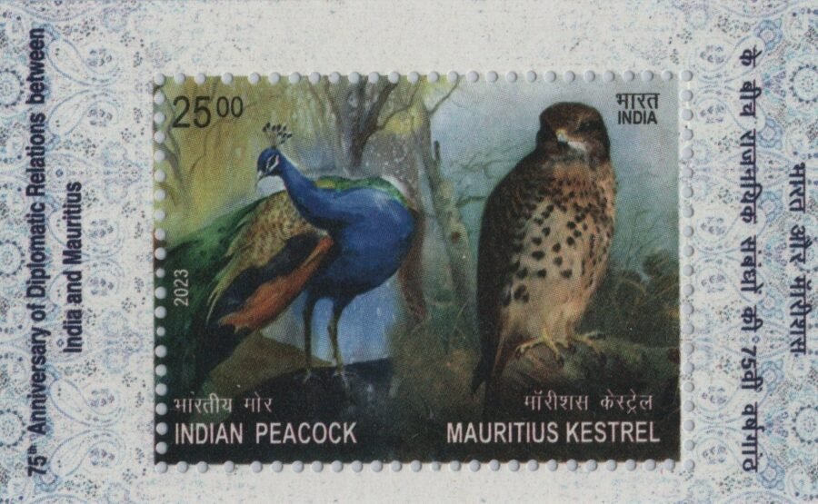 India-Mauritius 75th Anniversary Diplomatic Relations Miniature Sheet Stamp ( 2nd Nov 2023)