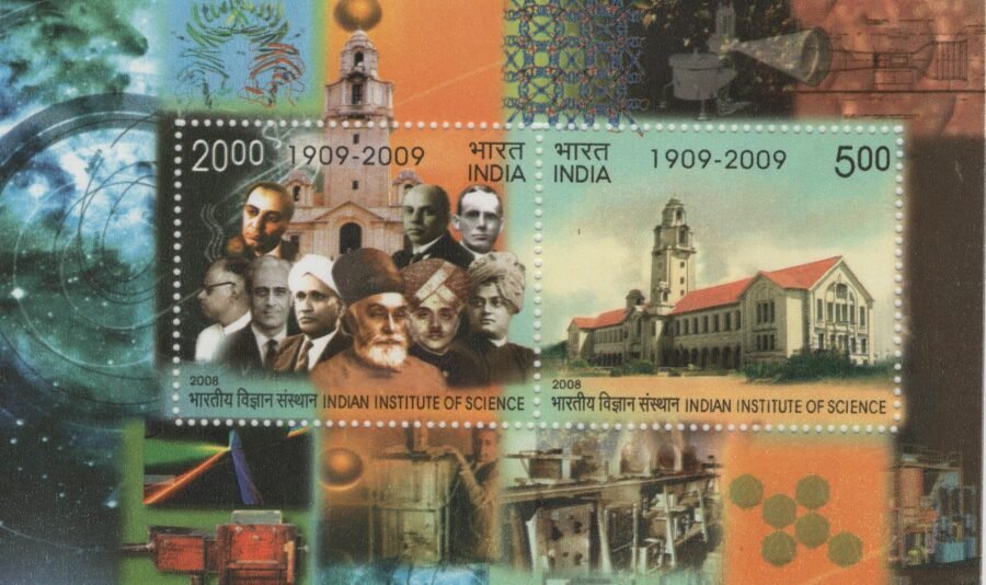Miniature Sheet Stamp – Indian Institute Of Science Miniature Sheet ( 14th Dec 2008)