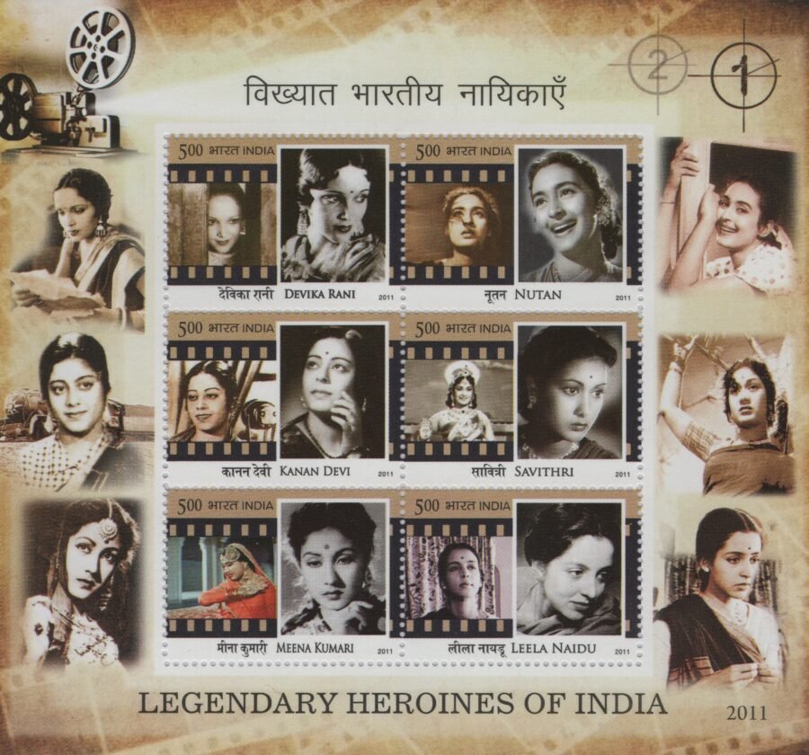 Indian Miniature Sheet -Legendary Heroines of India ( 13th Feb 2011)