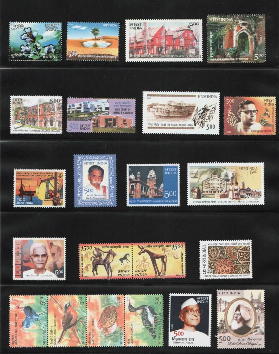 Indian MNH Commemorative Year Pack stamps 2006 (65 Nos.)