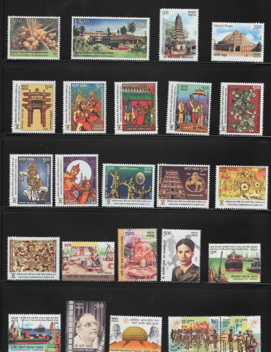 MNH Commemorative Year Pack stamps 2018 (117  Nos.)