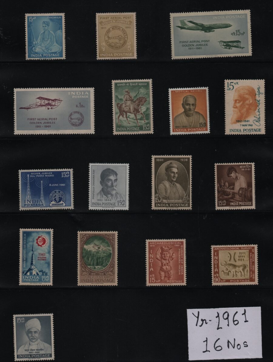 1961 Collector’s MNH Year Pack Commemorative Stamps (16pcs)
