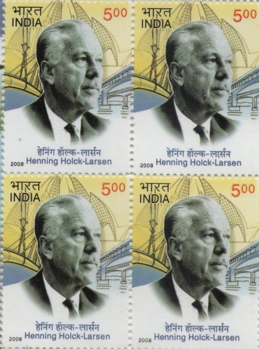 Henning larson-Sheetlet Stamp-Block of 4( 12th June 2008)