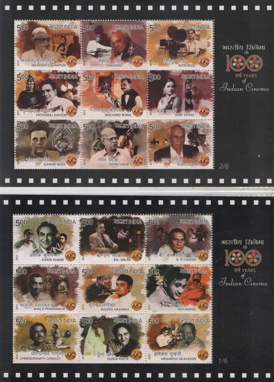 100yrs of Indian Cinema-Sheetlet Sheet(3rd May 2013)