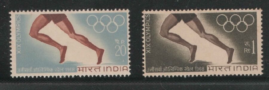 1968, XIX Olympic Games, Mexico City-Single Stamp(12th Oct) (Set of 2)