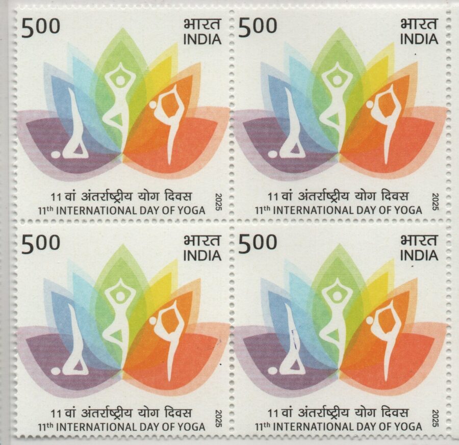 2025, 11th International Day of Yoga-Block of 4(21st June)