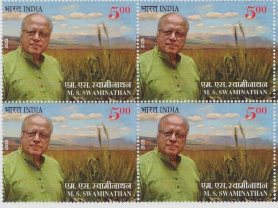 2025 M.S. Swaminathan-Block of 4 Stamps(7th Aug)