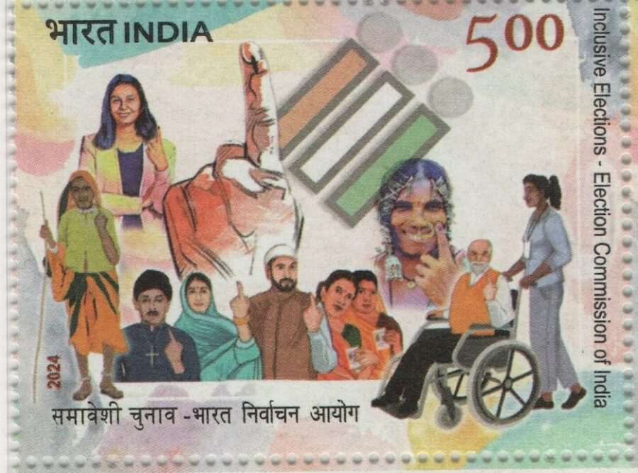 2024 Inclusive Elections – Election Commission of India-Single Stamp(25th Jan)