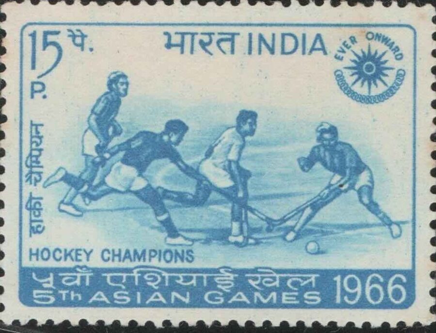 1966 India’s Hockey Victory in 5th Asian Games, Bangkok-Single Stamp(31st Dec)