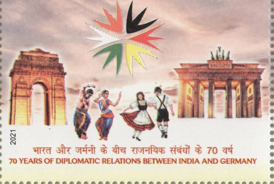 2021, 70 Yrs of Diplomatic Relations of India And Germany-Single Stamp(10th June)