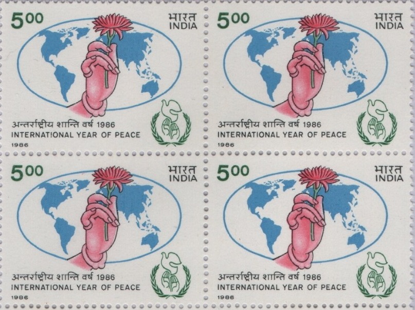 B4 International Year of Peace 1986