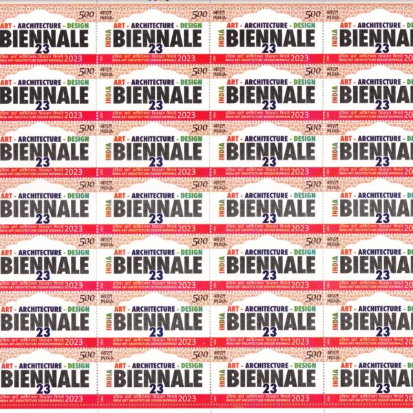 Biennale 2023 full sheet of 28 stamps