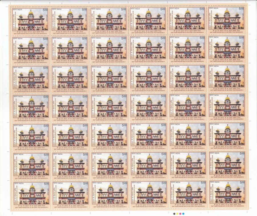 2025 Sri Guru Tegh Bahadur Ji-Full Sheet Stamp(25th Nov)(42 Stamps)
